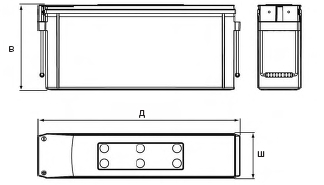 12VX105F, Герметизированные аккумуляторные батареи